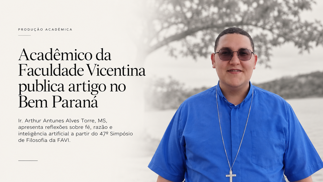 Acadêmico de Teologia da Faculdade Vicentina publica artigo no Bem Paraná