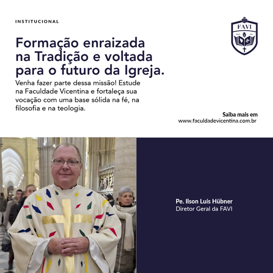 Formação enraizada na Tradição e voltada para o futuro da Igreja.