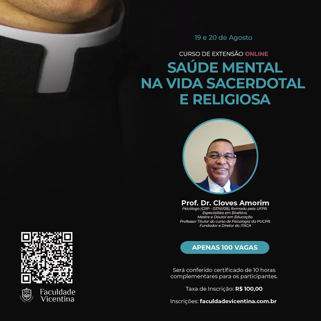 Curso de Extensão - Saúde Mental na Vida Sacerdotal e Religiosa